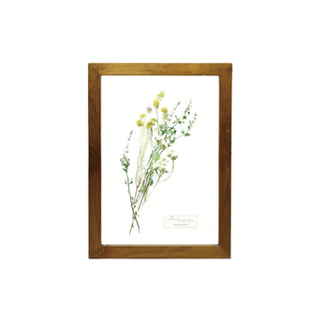 Glass Frame Flower - Yellow